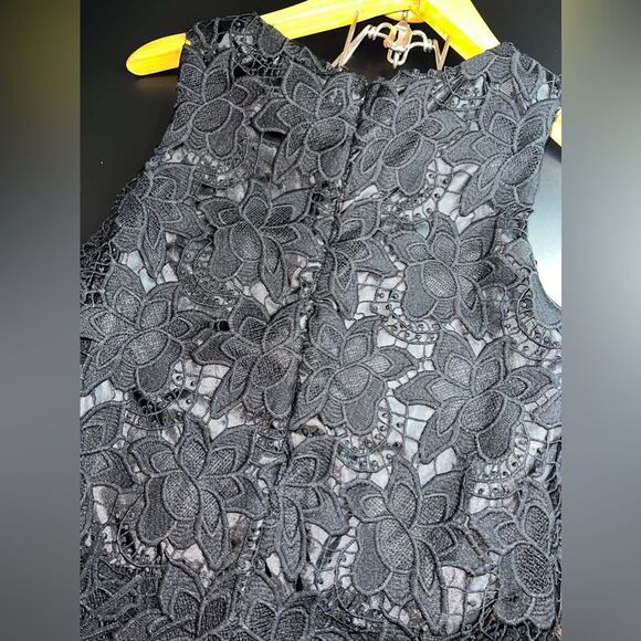 Kontrol Floral Lace Sleeveless Top with Fringe Boho Festival Top Size M EUC - Picture 9 of 9